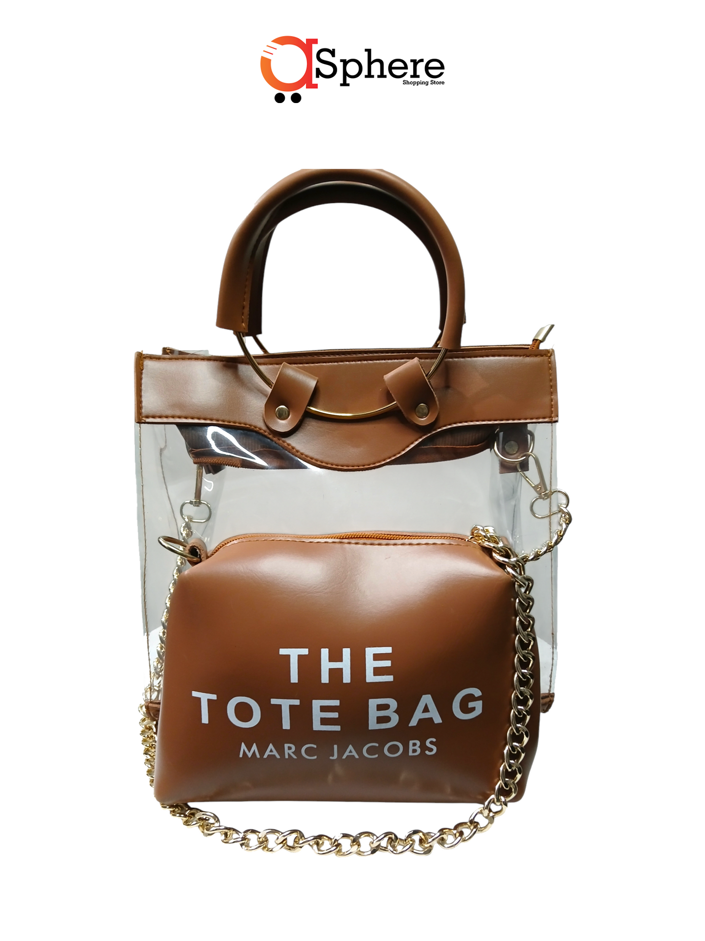 Tote Acrylic Bag - Mustard Brown
