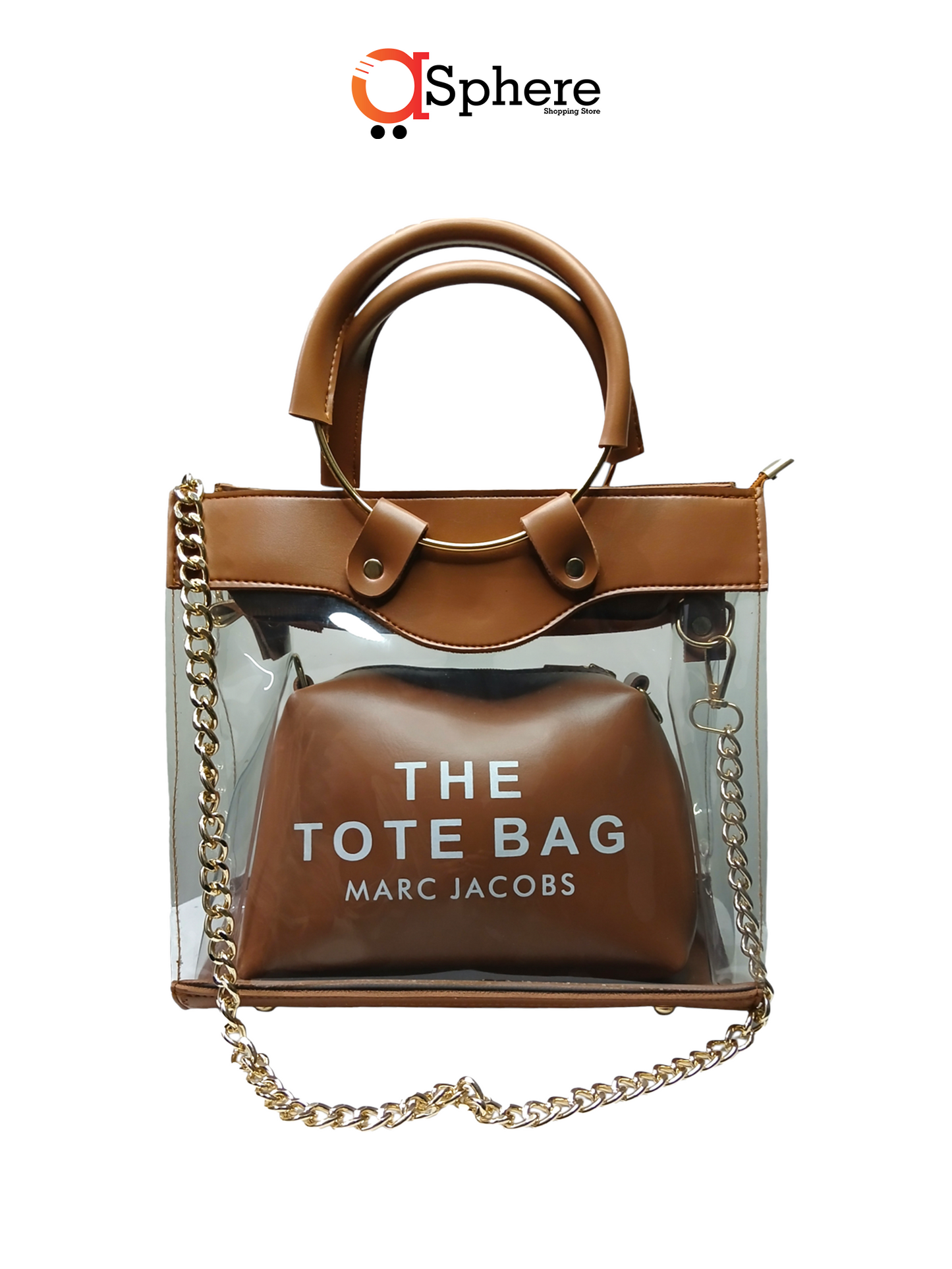 Tote Acrylic Bag - Mustard Brown