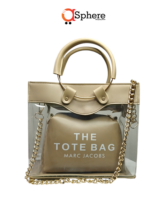 Tote Acrylic Bag - Beige
