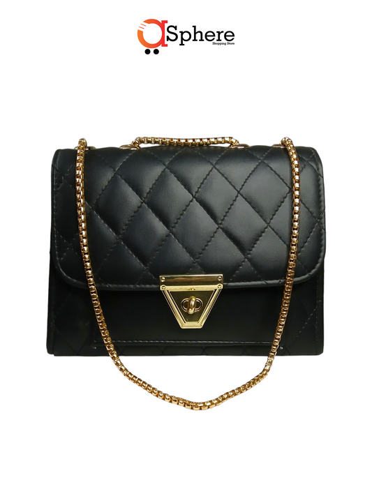 CrossBody Chain Bag - Black